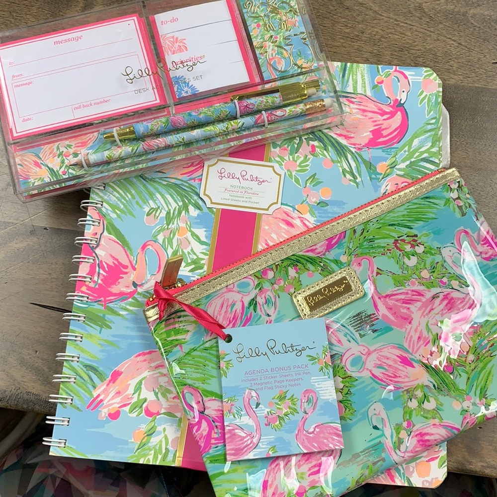🦩NWTTeachers/Students Lilly Pulitzer Notebook set